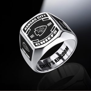 Kansas City Chiefs Custom Name Classic Design Ring VS16