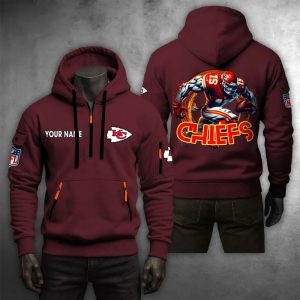 Kansas City Chiefs Custom Name High Quality Thick Hoodie VS24