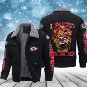 Kansas City Chiefs Designed Casual Winter Leather Jacket VS21