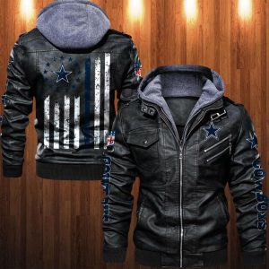 Dallas Cowboys Designed Casual Winter Leather Jacket VS11