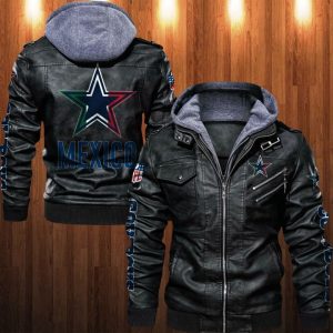 Dallas Cowboys Designed Casual Winter Leather Jacket VS11