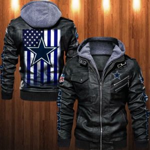 Dallas Cowboys Designed Casual Winter Leather Jacket VS14