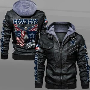 Dallas Cowboys Designed Casual Winter Leather Jacket VS15