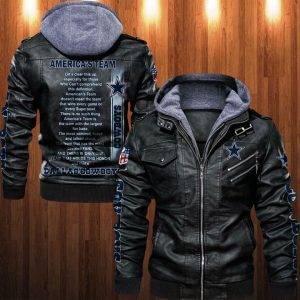 Dallas Cowboys Designed Casual Winter Leather Jacket VS16