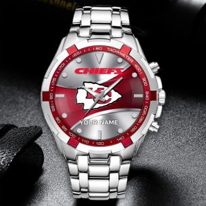 Kansas City Chiefs Custom Name Elegant Fashion Design Watch VS12