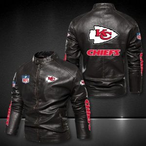 Kansas City Chiefs Custom Name Designed Casual Winter Leather Jacket VS09