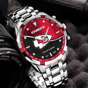 Kansas City Chiefs Custom Name Elegant Fashion Design Watch VS06