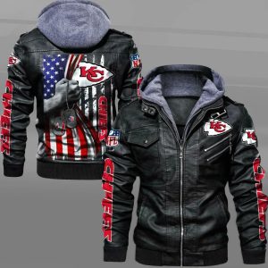 Kansas City Chiefs Designed Casual Winter Leather Jacket VS10