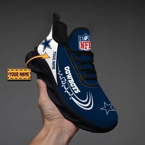 Dallas Cowboys Custom Name Design Max Soul Sneakers VS12