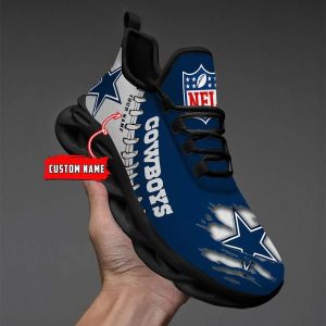 Dallas Cowboys Custom Name Design Max Soul Sneakers VS10