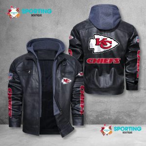 Kansas City Chiefs Designed Casual Winter Leather Jacket VS13