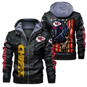 Kansas City Chiefs Designed Casual Winter Leather Jacket VS02