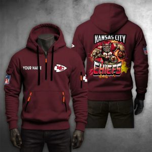 Kansas City Chiefs Custom Name High Quality Thick Hoodie VS26