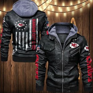 Kansas City Chiefs Custom Name Designed Casual Winter Leather Jacket VS05