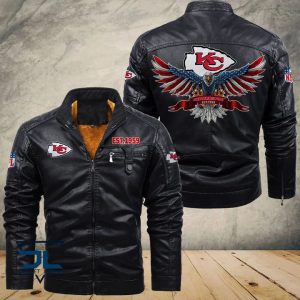 Kansas City Chiefs Designed Casual Winter Leather Jacket VS07