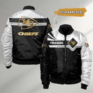 Kansas City Chiefs Custom Name High Quality Bomber VS02