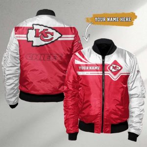 Kansas City Chiefs Custom Name High Quality Bomber VS01