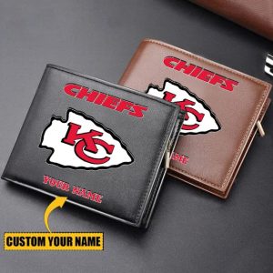 Kansas City Chiefs Custom Name Casual Leather Wallet VS03