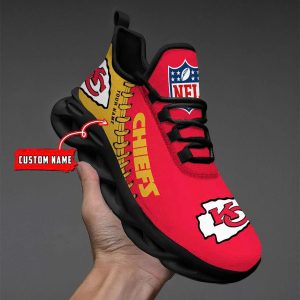 Kansas City Chiefs Custom Name Design Max Soul Sneakers VS12