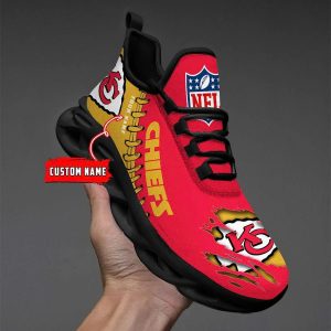 Kansas City Chiefs Custom Name Design Max Soul Sneakers VS11