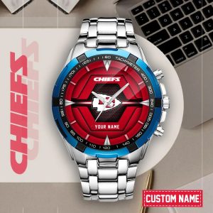 Kansas City Chiefs Custom Name Elegant Fashion Design Watch VS02