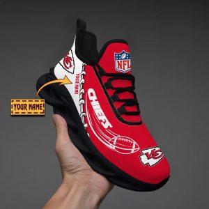 Kansas City Chiefs Custom Name Design Max Soul Sneakers VS14
