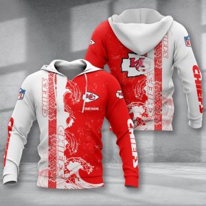 Kansas City Chiefs Custom Name Zipper, Hoodie, Baseball Jacket, Bomber Jacket, Tshirt, Sweatshirt, Polo Shirt VS12