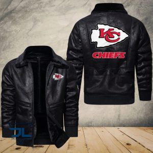 Kansas City Chiefs Designed Casual Winter Leather Jacket VS14
