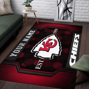 Kansas City Chiefs Custom Name Welcome Personalized Floormat VS5