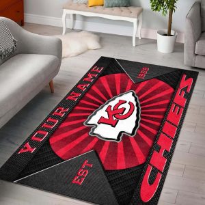 Kansas City Chiefs Custom Name Welcome Personalized Floormat VS6