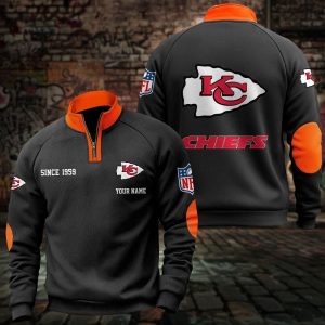 Kansas City Chiefs Custom Name Casual Design Sport Sweatshirt VS1