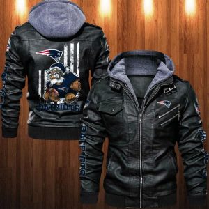 New England Patriots Designed Casual Winter Leather Jacket VS03