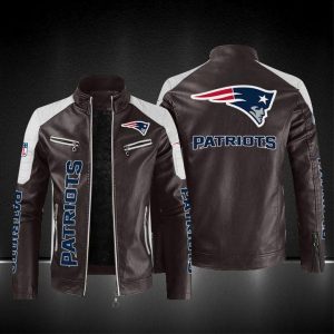 New England Patriots Designed Casual Winter Leather Jacket VS04