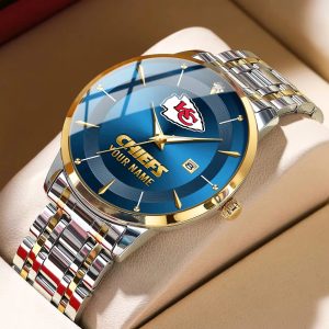 Kansas City Chiefs Custom Name Men Stylish Fashion Design Watch VS85A