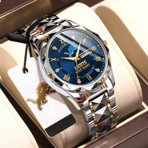 Detroit Lions Custom Name Elegant Fashion Design Watch VS72A