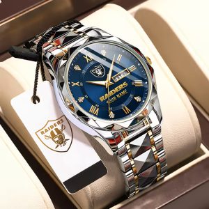 Las Vegas Raiders Custom Name Elegant Fashion Design Watch VS72A