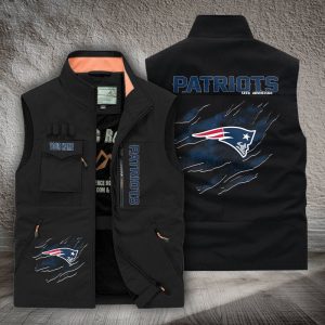 New England Patriots Custom Name Tactical Style Vest VS01