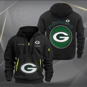 Green Bay Packers Custom Name High Quality Thick Hoodie VS09