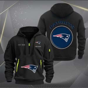 New England Patriots Custom Name High Quality Thick Hoodie VS09