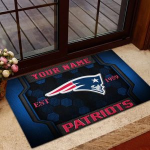 New England Patriots Welcome Personalized Doormat VS03