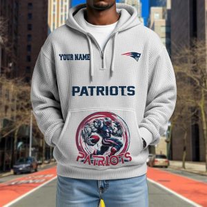 New England Patriots Custom Name High Quality Thick Hoodie VS11