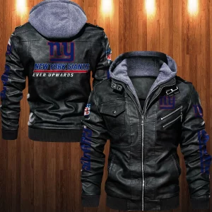 New York Giants Designed Casual Winter Leather Jacket VS06