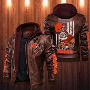 Cleveland Browns Designed Casual Winter Leather Jacket VS07