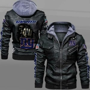 New York Giants Designed Casual Winter Leather Jacket VS07
