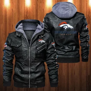 Denver Broncos Designed Casual Winter Leather Jacket VS03