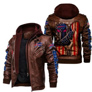 Buffalo Bills Designed Casual Winter Leather Jacket VS04