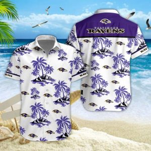 Baltimore Ravens Unisex Summer Casual Hawaiian Shirts VS01