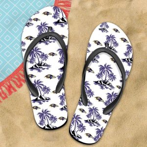 Baltimore Ravens Unisex Summer Beach Flip Flops VS01
