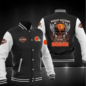 Cleveland Browns Casual Baseball Jacket VS01