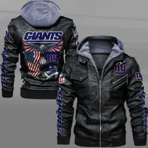 New York Giants Designed Casual Winter Leather Jacket VS08